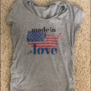 Patriotic Maternity T-shirt, size small